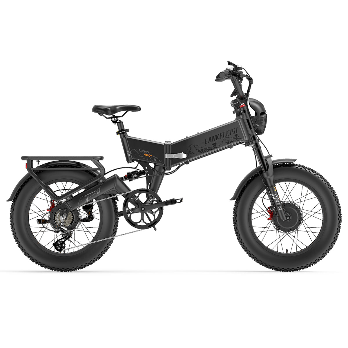LANKELEISI X3000 MAX 2000W Dual Motor 130km Endurance Electric Mountain Bike
