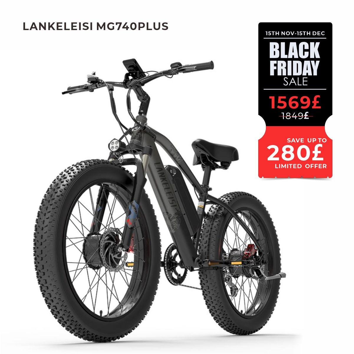 LANKELEISI MG740PLUS Front and rear dual motor off-road electric bicycle(New in 2023)