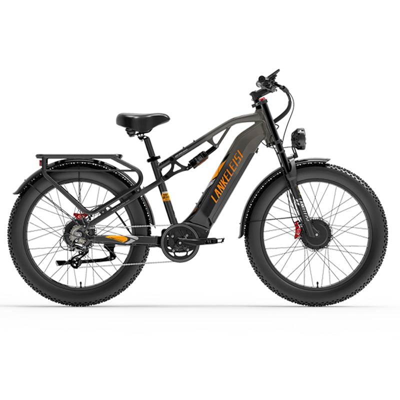 LANKELEISI MG800Max 2000W Dual Motor 26″ Fat Tires All Terrain Electric Bike