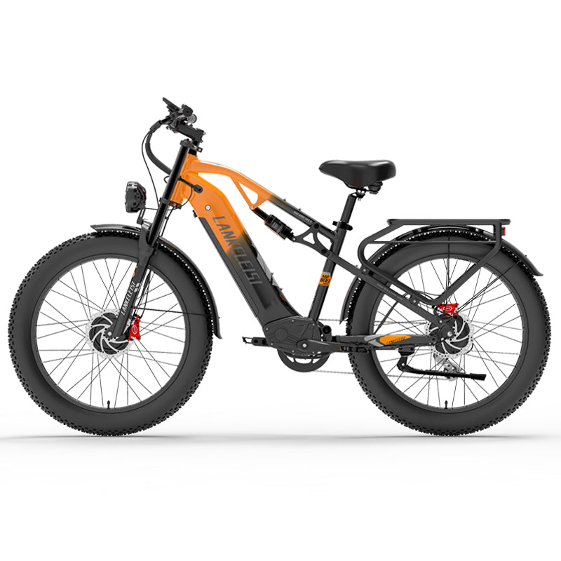 LANKELEISI MG800Max 2000W Dual Motor 26″ Fat Tires All Terrain Electric Bike