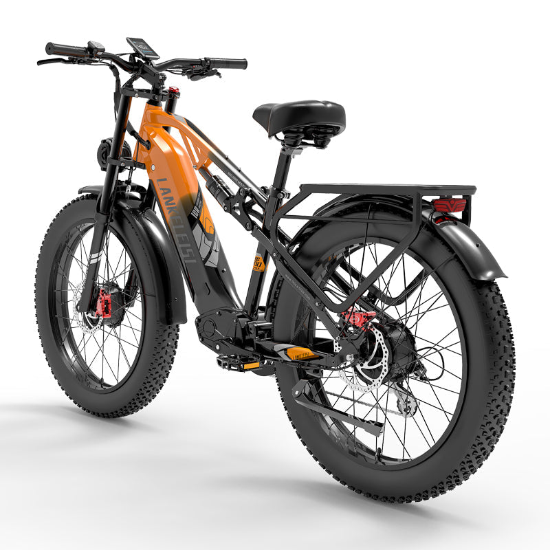 LANKELEISI MG800Max 2000W Dual Motor 26″ Fat Tires All Terrain Electric Bike