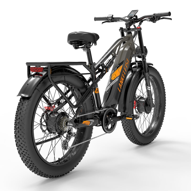 LANKELEISI MG800Max 2000W Dual Motor 26″ Fat Tires All Terrain Electric Bike