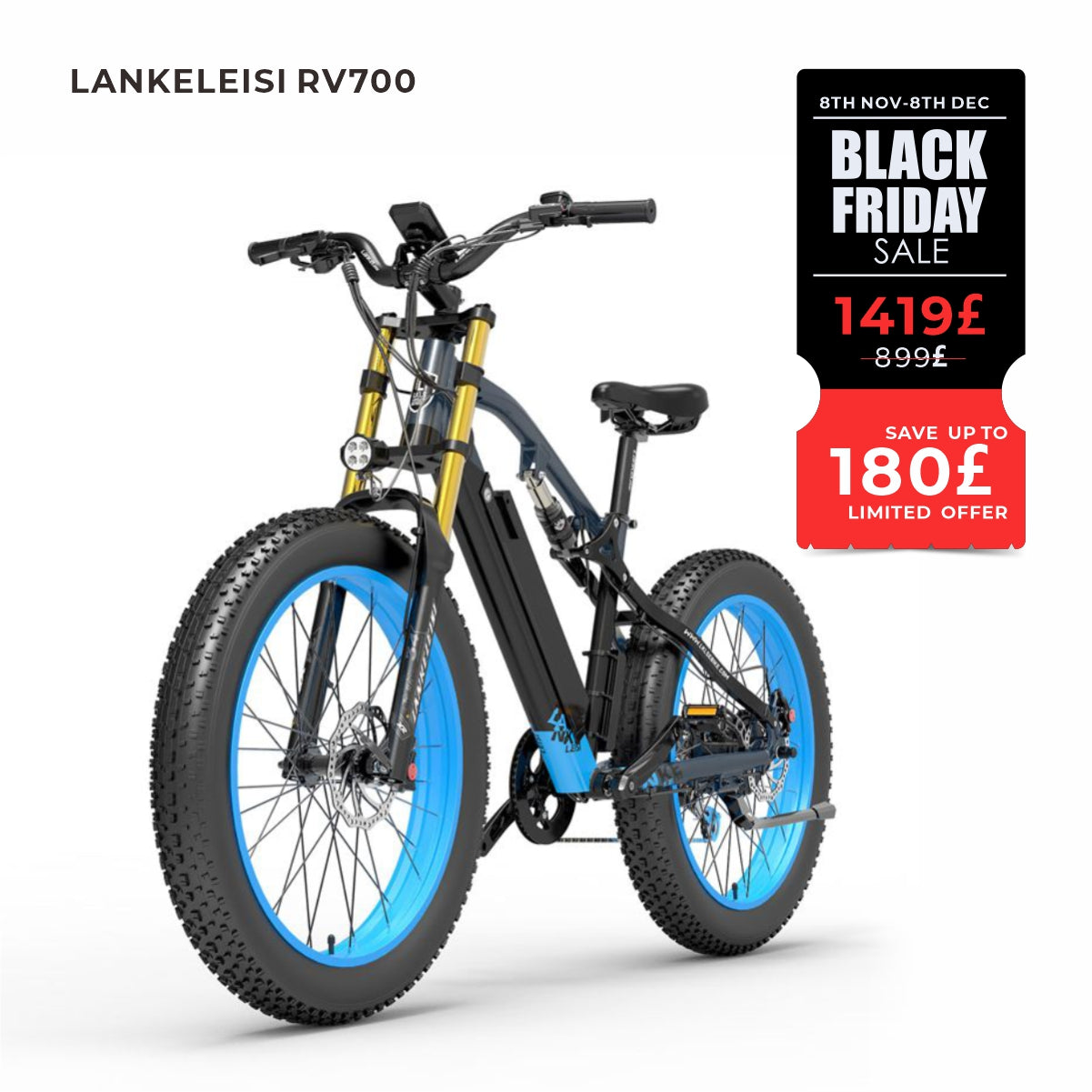 LANKELEISI  RV700 Electric Hunting Bike