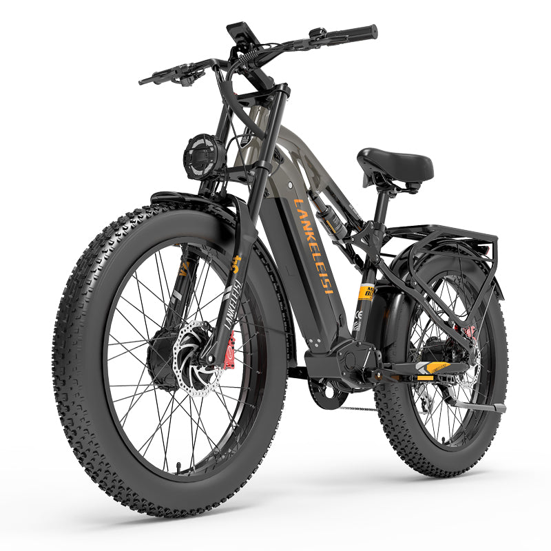 LANKELEISI MG800Max 2000W Dual Motor 26″ Fat Tires All Terrain Electric Bike