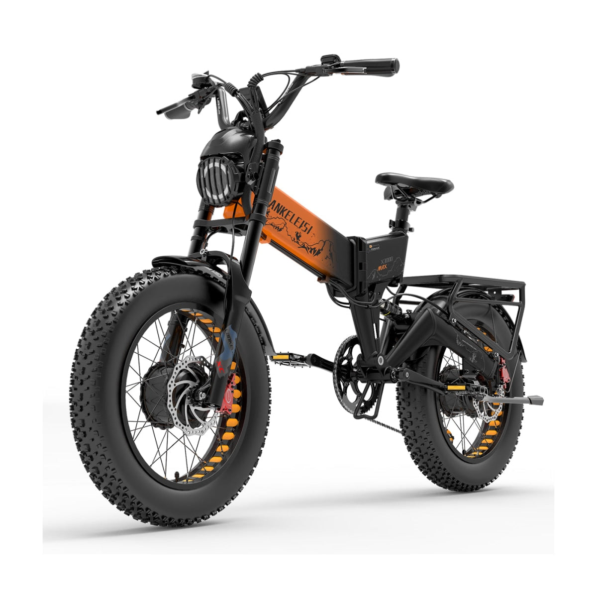 Lankeleisi X3000 Max 2000W Dual Motor 130Km Endurance Electric Mountain Bike(New Arrivals) Orange