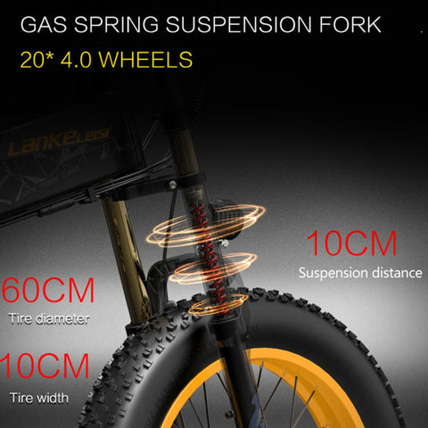 Lankeleisi X3000Plus-Up 20 Inch 4.0 Fat Tire Snow Bike